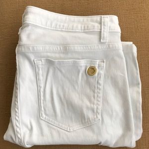 Michael Kors White Skinny Leg Jeans.